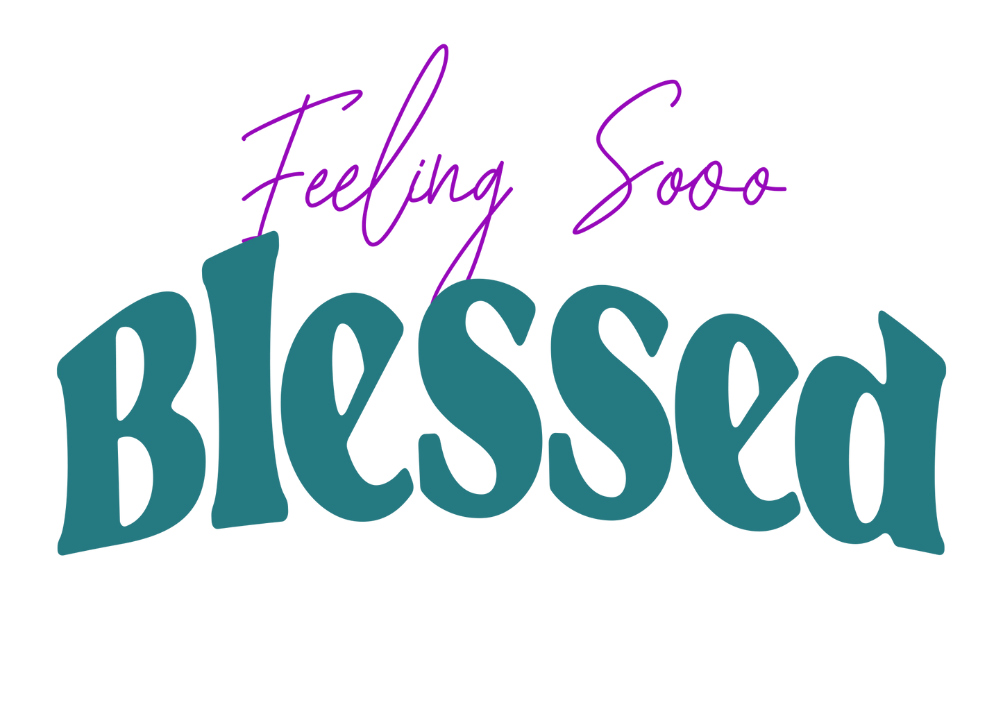 Feeling Sooo Blessed Vehicle Decal/Sticker