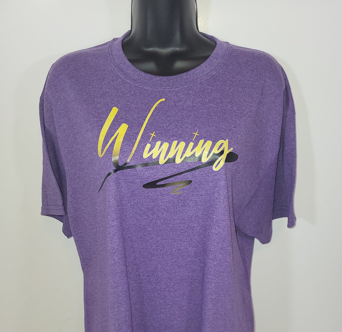 Winning Light Purple Short Sleeve T-Shirt