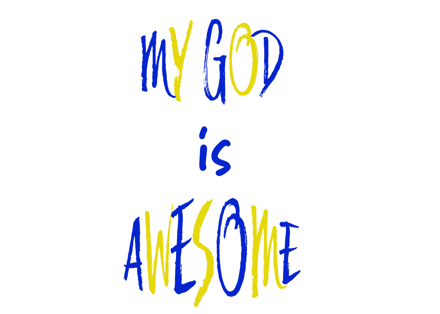 My God is Awesome Car Decal/Sticker