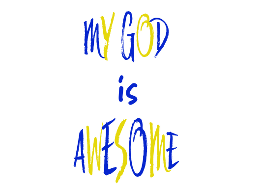 My God is Awesome Car Decal/Sticker