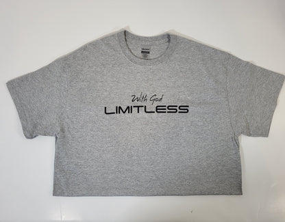 With God Limitless Men Gray/Black Short Sleeve T-Shirt