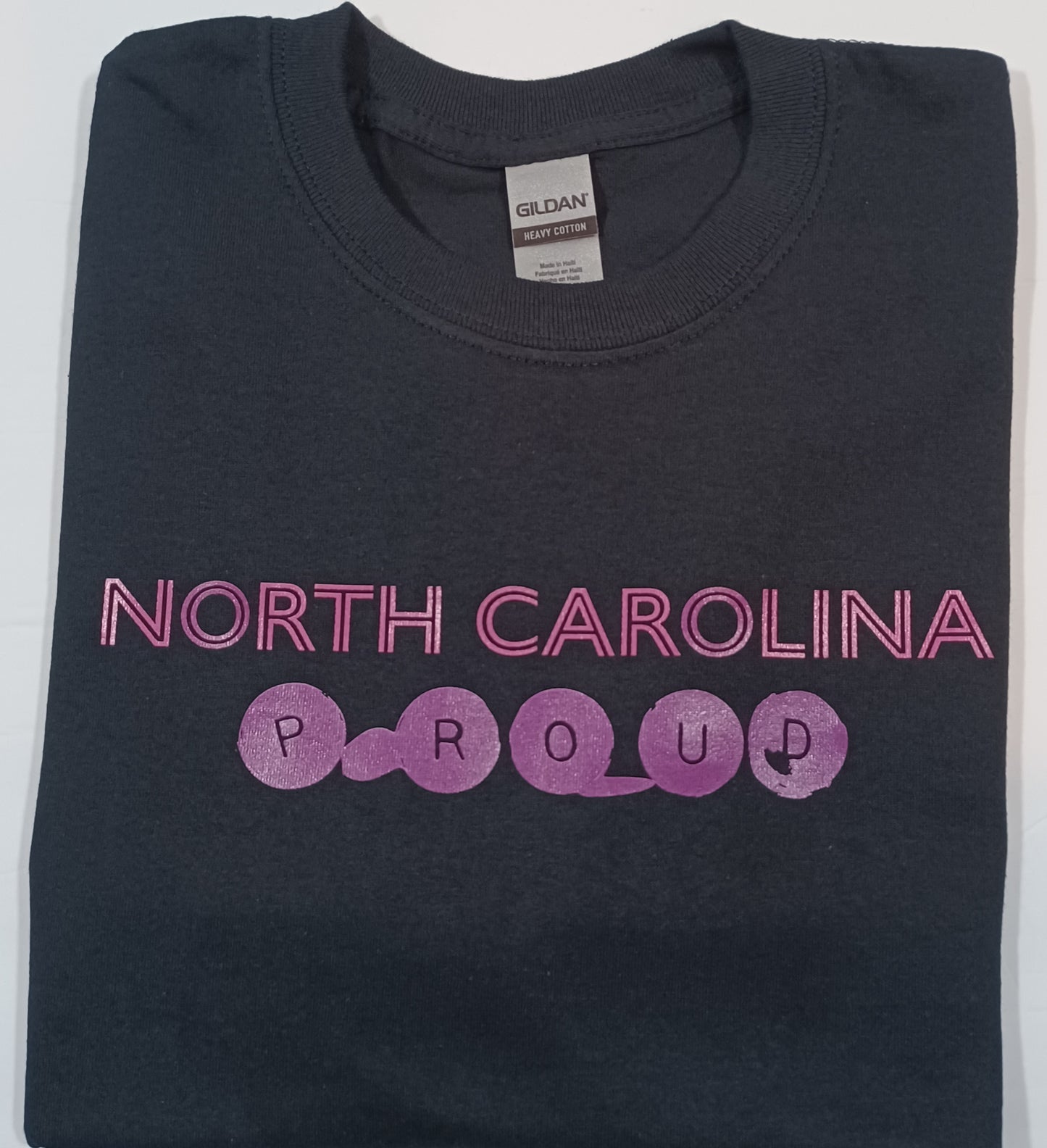 North Carolina Black with Purple T-Shirt Short Sleeve